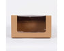 Eco Kraft Window Cake Box - 10x6 Inch (265x265x150mm) (Pick up only) - Cupcake Sweeties
