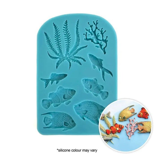Silicone Mould - Fish & Seaweed - Cupcake Sweeties
