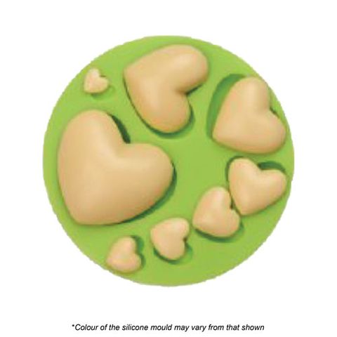 Silicone Mould - Mixed Hearts - Cupcake Sweeties