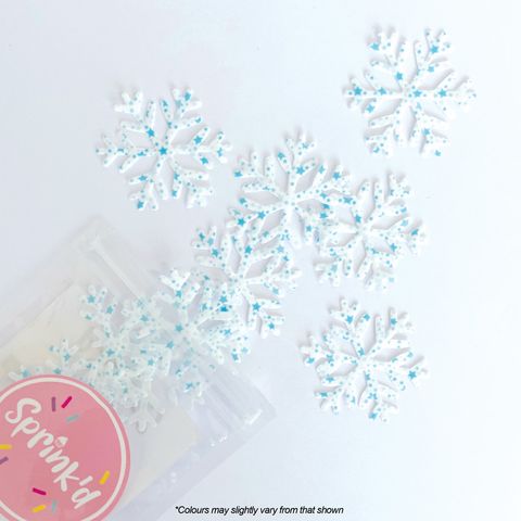 Sprink'd Graffiti snowflake Wafer Sprinkles - Cupcake Sweeties