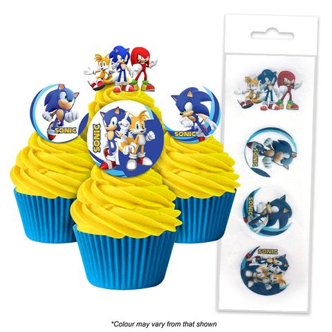 Wafer Cupcake Toppers - Sonic the Hedgehog (16) - Cupcake Sweeties