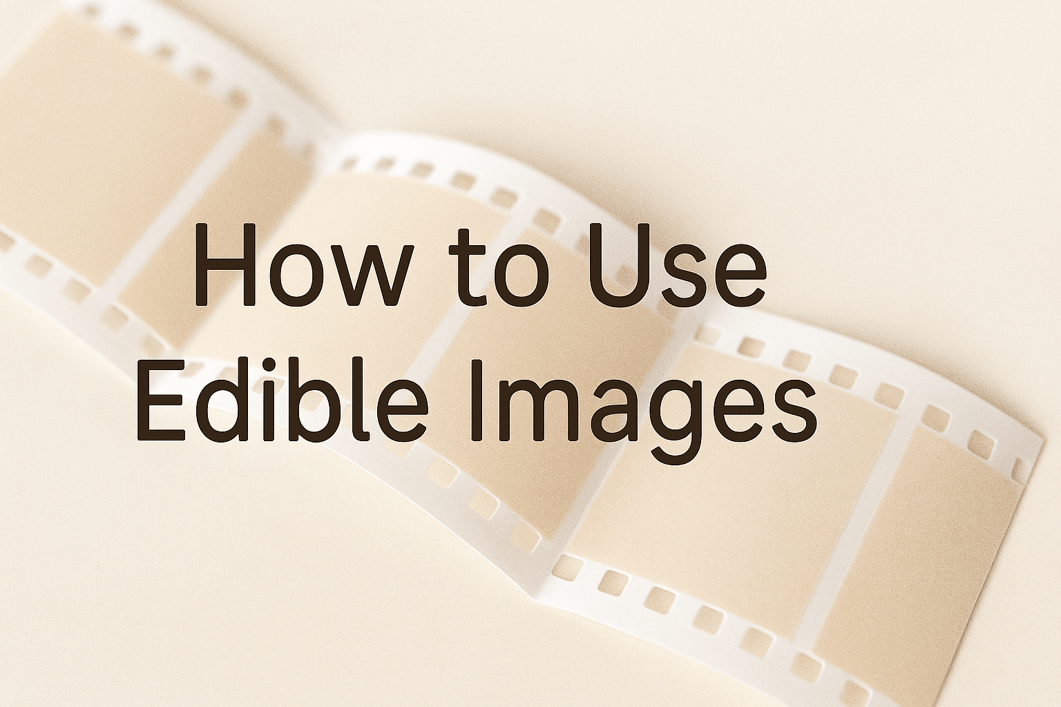 How to use Edible Images - Cupcake Sweeties