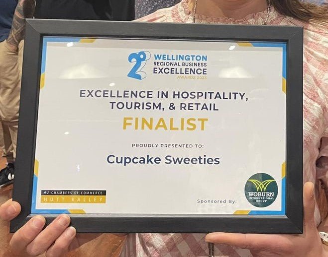 Wellington Regional Business Awards 2023! - Cupcake Sweeties