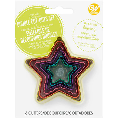 Wilton | Star | Cut-Outs Set | Double Sided | 6 Pieces