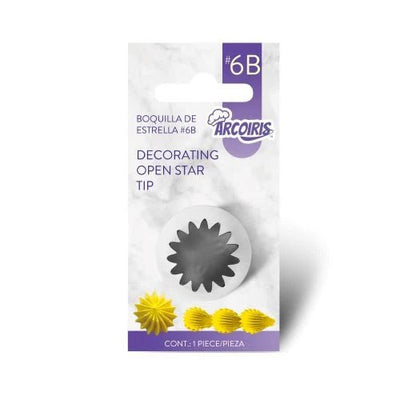 #6B | Piping Tip | Open Star - Cupcake Sweeties
