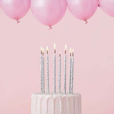 Candles | Spiral | Fine Spiral | Pack of 16 | Cake & Candle