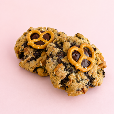 Pretzel Dark Chocolate New York Style Cookies