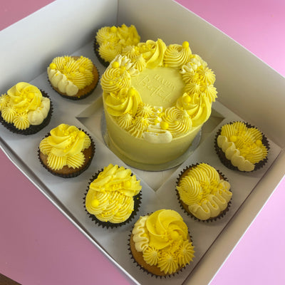 5” Celebration Cake + 8 Cupcake Gift Box