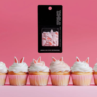 Animal Ear Icing Decorations (30g) By Sprinks - Cupcake Sweeties