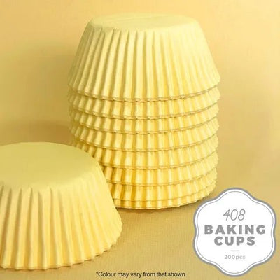 Cake Craft | 408 Cupcake Papers | Pastel Yellow | 200 Approx - Cupcake Sweeties