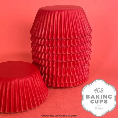Cake Craft | 408 Cupcake Papers | Red | 200 Approx - Cupcake Sweeties
