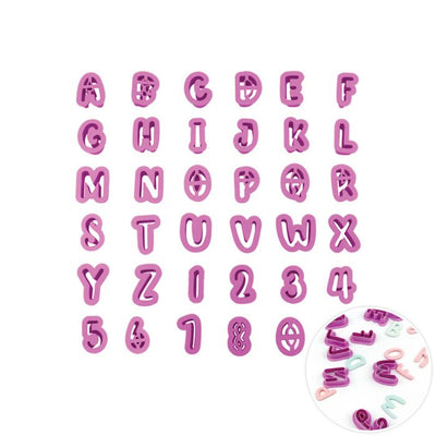 Cake Craft Alphabet & Number Cutter Set - Cupcake Sweeties
