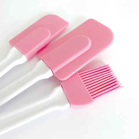 Cake Craft | Silicone Spatula & Brush Set | 3 Piece - Cupcake Sweeties