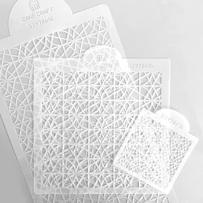 Cake Stencils - 3 Pieces - Geometric - Cupcake Sweeties