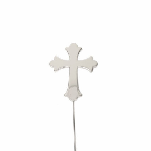 Cake Topper - Cross (silver plated) - Cupcake Sweeties