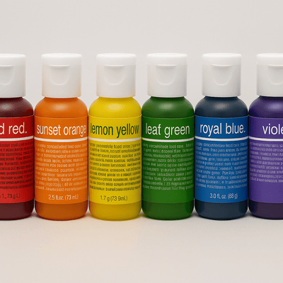 🌈Chefmaster | Liqua - Gel | Food Colour | Rainbow Set | 6 x 20g - Cupcake Sweeties