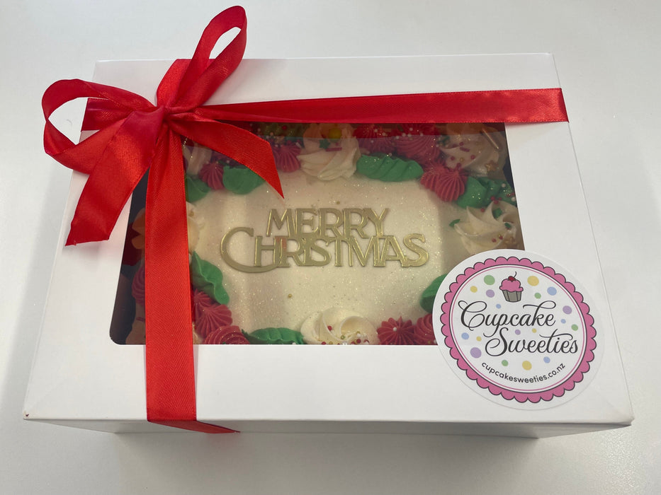 Christmas Cake in a Box - Cupcake Sweeties