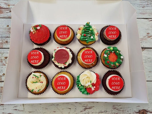 Christmas Corporate / Logo Cupcakes 2024! - Cupcake Sweeties