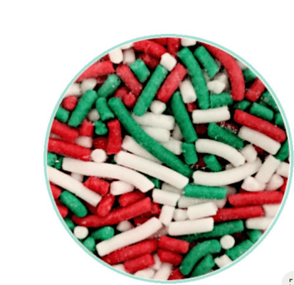 Christmas Hail Medley | Red Green White | 100g - Cupcake Sweeties