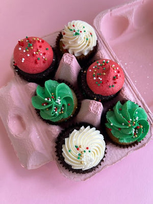 Christmas Mini Egg Carton (Pick Up Only) - Cupcake Sweeties