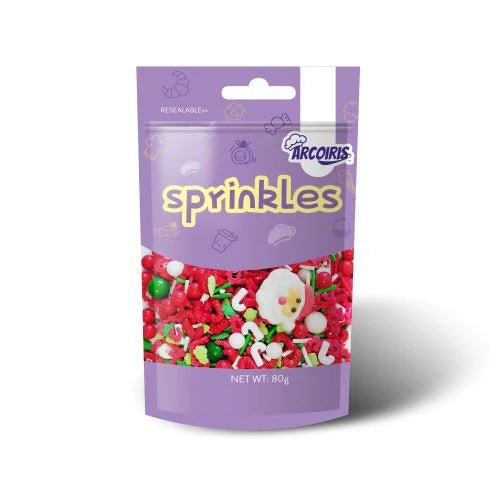 Christmas Santa Mix Sprinkles 80g - Cupcake Sweeties