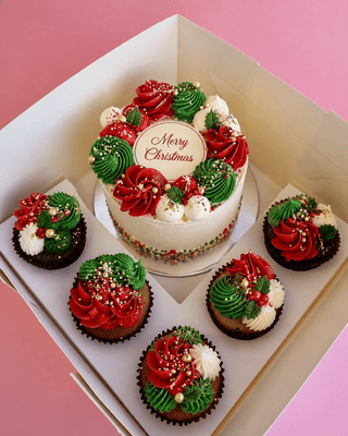 Christmas Thme Cupcakes & Mini Cake Decorating Class Placeholder - Cupcake Sweeties