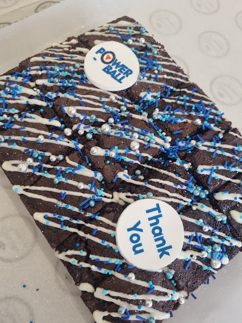 Corporate Chocolate Brownie Gift Box with Bling! - Cupcake Sweeties