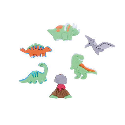 Edible Cupcake Toppers Dinosaur Pk/6 - Cupcake Sweeties