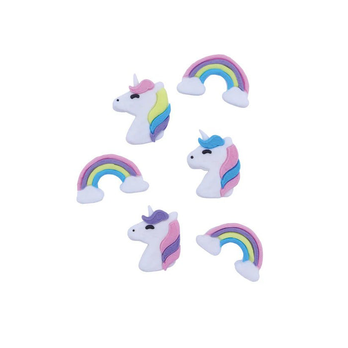 Edible Cupcake Toppers Unicorn Pk/6 - Cupcake Sweeties