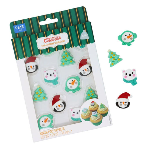 Edible Sugar Decorations | North Pole Express | PME - Cupcake Sweeties