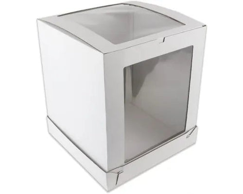Extra Tall Window Top & Side Window Cake Box - 10 x 10 x 12 inch - PICK UP ONLY - Cupcake Sweeties