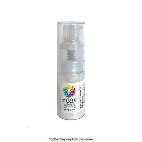 Vivid White Shimmer Pump Glitter 10g
