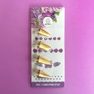 Flower Piping Tip Set | Set of 4 | Cake Craft
