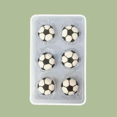 Cake & Cupcake | Sugar Decorations | Football  | 6 pieces