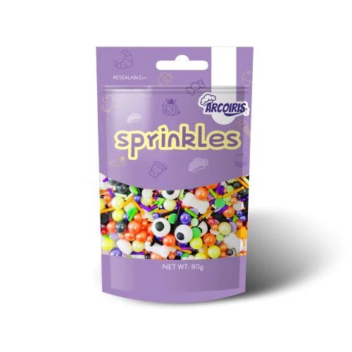 Eyeballs, Ghosts and Bones Sprinkles MIx - Cupcake Sweeties