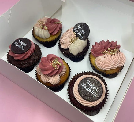 'Fancy' Happy Birthday Cupcakes - Cupcake Sweeties
