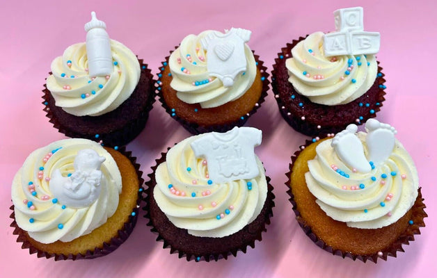 Gender Reveal Cupcakes - Cupcake Sweeties