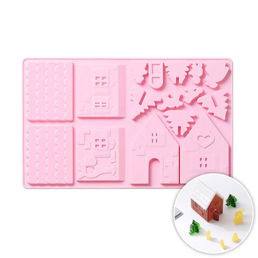 Gingerbread house Silicone Mould - Small - Cupcake Sweeties