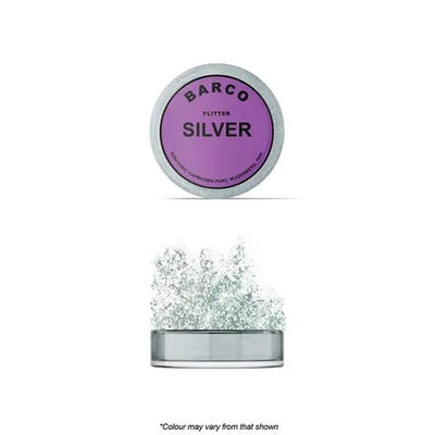 Glitter | Silver | Barco | 10gm - Cupcake Sweeties