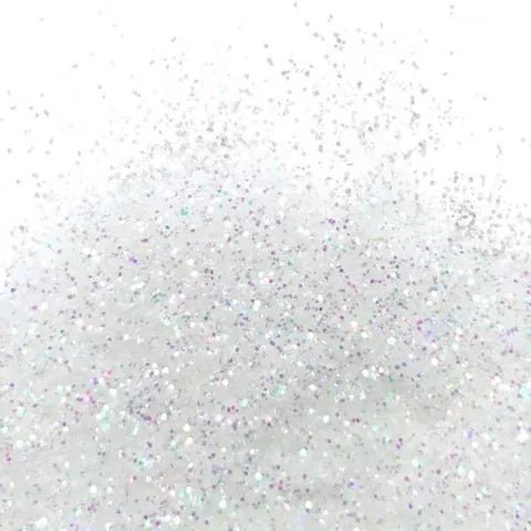 Glitter - White Hologram (Barco)- 50gm - Cupcake Sweeties