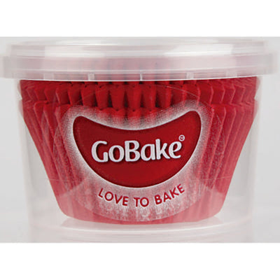 Go Bake | Standard Cupcake Papers | Red | 72 Approx | - Cupcake Sweeties