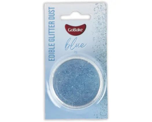 GoBake Edible Glitter Dust - Blue 2gm - Cupcake Sweeties