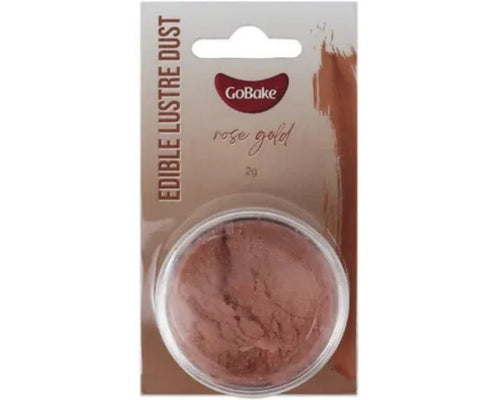 GoBake Pearl Lustre Dust - Rose Gold - 2gm - Cupcake Sweeties
