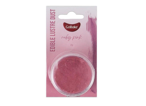 GoBake Pearl Lustre Dust - Ruby Pink - 2gm - Cupcake Sweeties