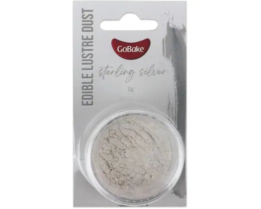 GoBake Pearl Lustre Dust - Sterling Silver - 2gm - Cupcake Sweeties