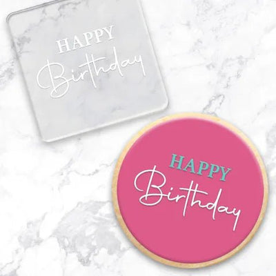 Happy Birthday - Debosser - Cupcake Sweeties