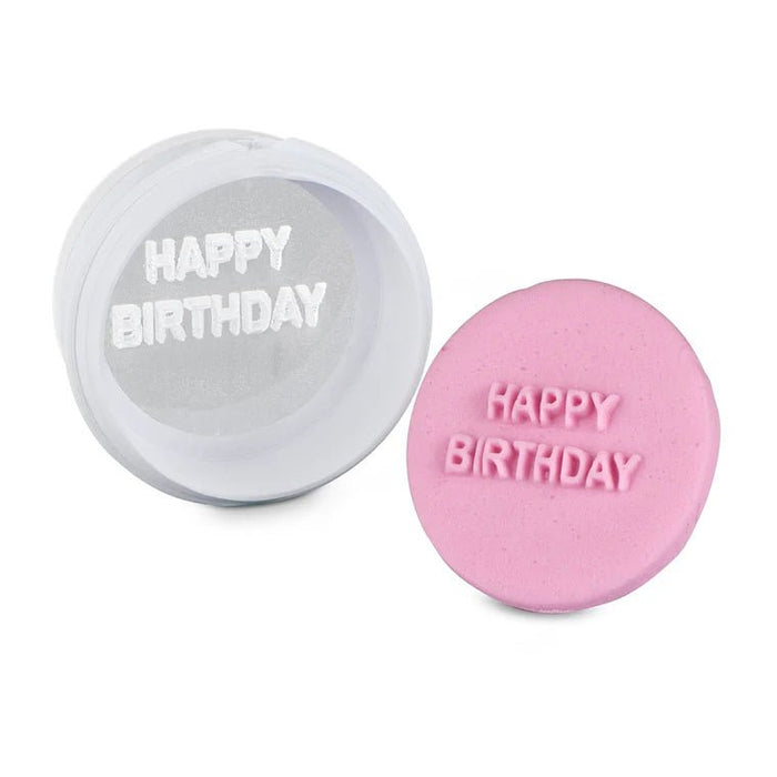 Happy Birthday Mini Message Stamp & Cutter (Copy) - Cupcake Sweeties