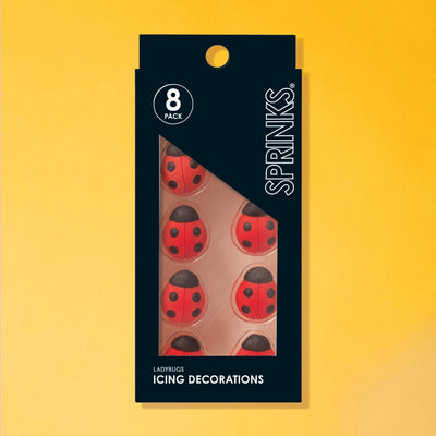 Icing Decorations | LadyBugs | Sprinks | 10 pieces - Cupcake Sweeties