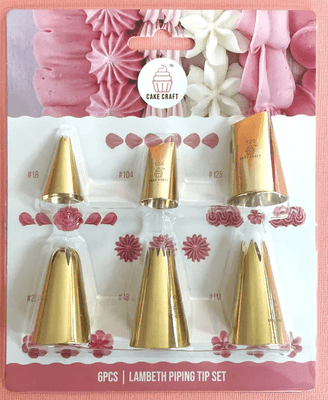 Lambeth piping tip set 6pcs - Cupcake Sweeties