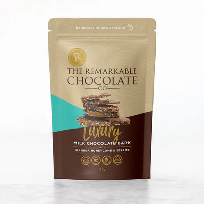 Manuka Honeycomb & Sesame | Luxury Bark | 125g | Remarkable - Cupcake Sweeties